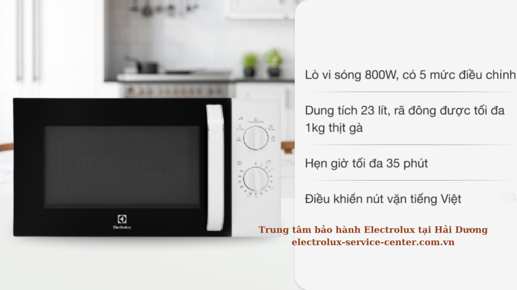 Trung tâm bảo hành Electrolux tại Hải Dương