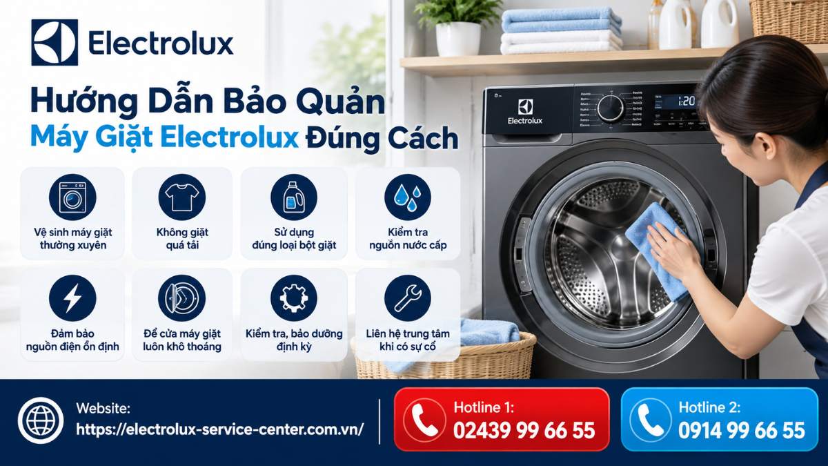 Hướng Dẫn Bảo Quản Máy Giặt Electrolux Đúng Cách Website: https://electrolux-service-center.com.vn/