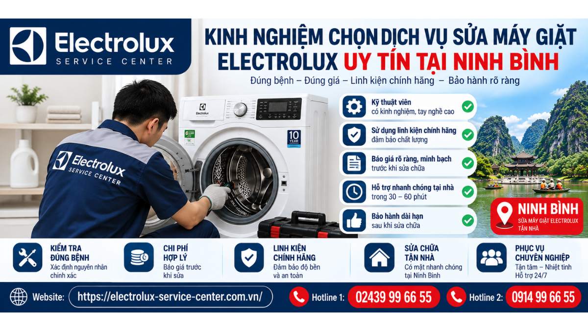 Kinh Nghiệm Chọn Dịch Vụ Sửa Máy Giặt Electrolux Uy Tín Website: https://electrolux-service-center.com.vn/