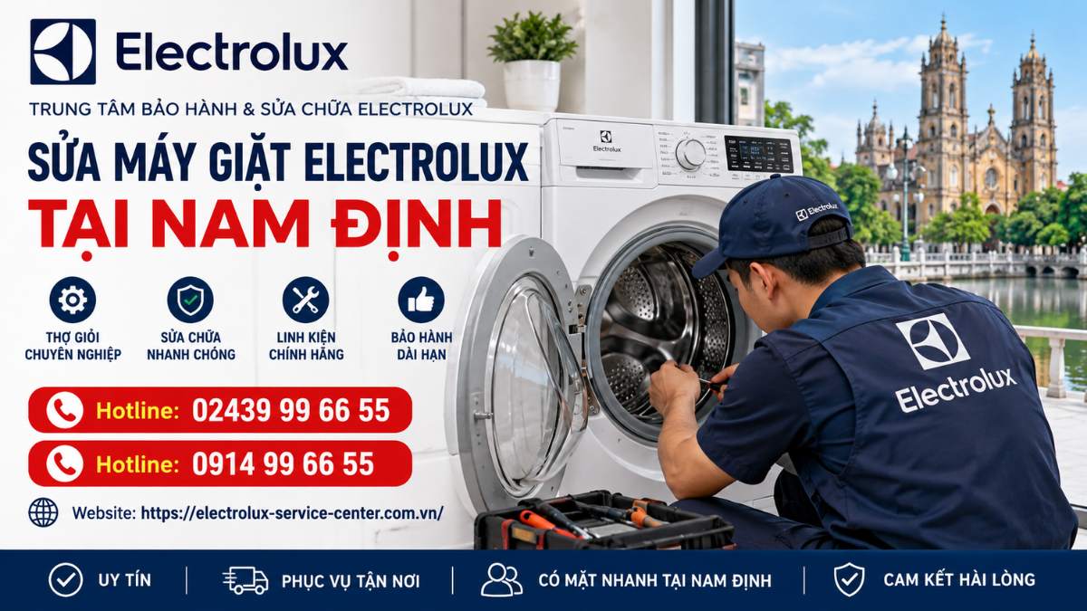 Sửa máy giặt Electrolux tại Nam Định Website: https://electrolux-service-center.com.vn/